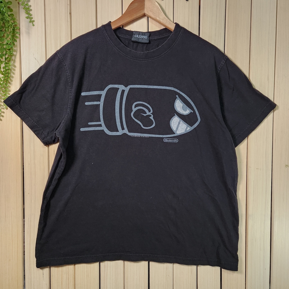 Nintendo Graphic Tshirt. Mario Bullet Bill Graphic Tee